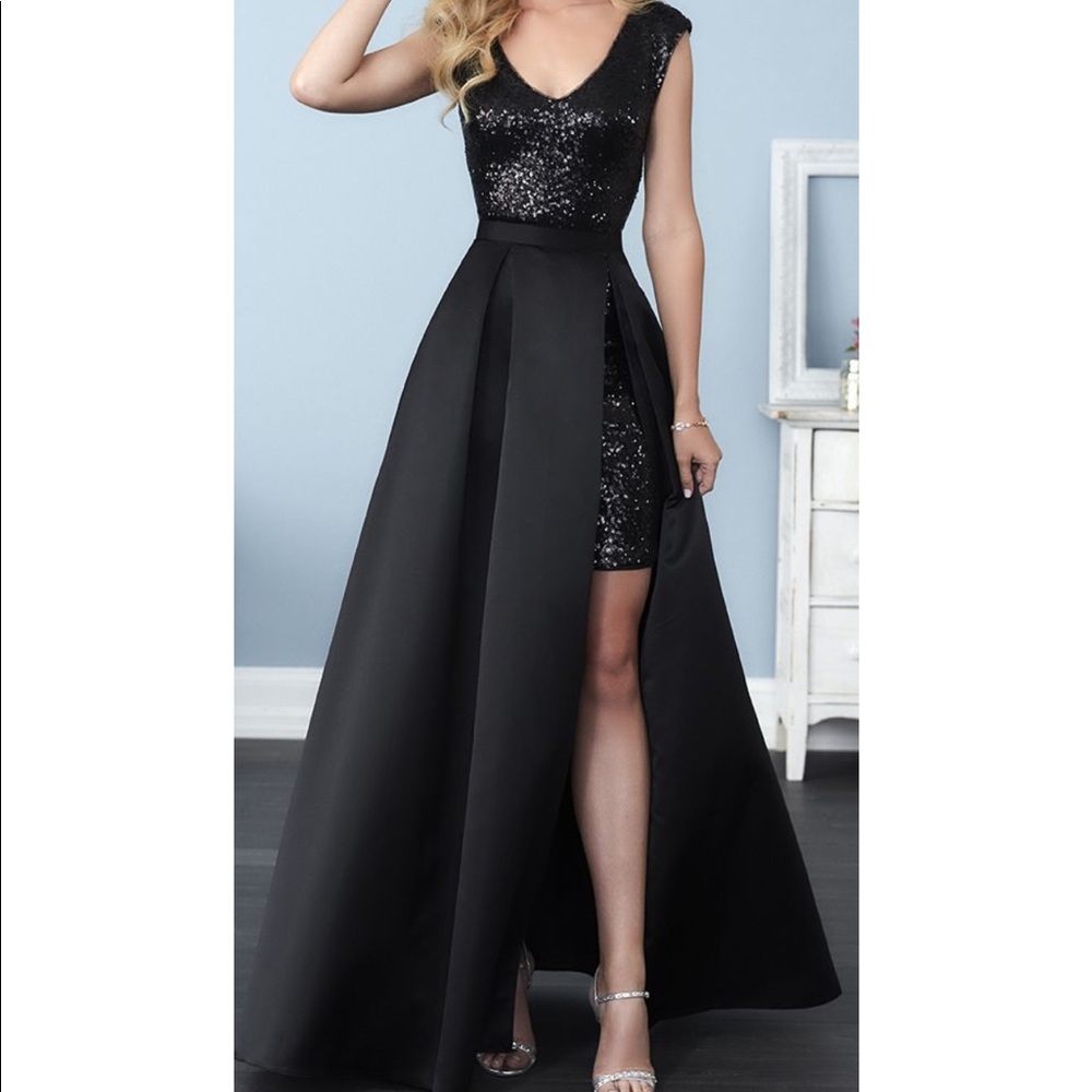 Christina Wu Gold sequins bridesmaid dress size 6